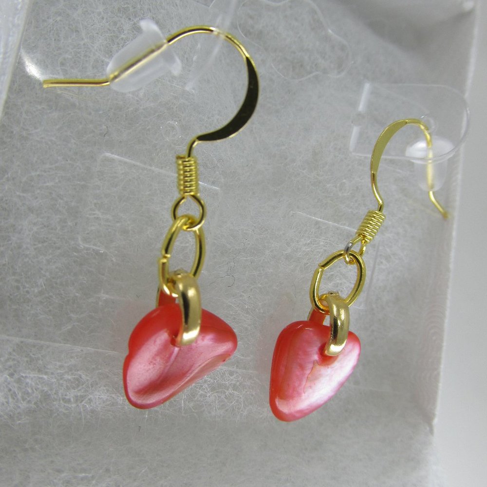 Dainty Treasures Shell Earrings with Gold Plated hooks